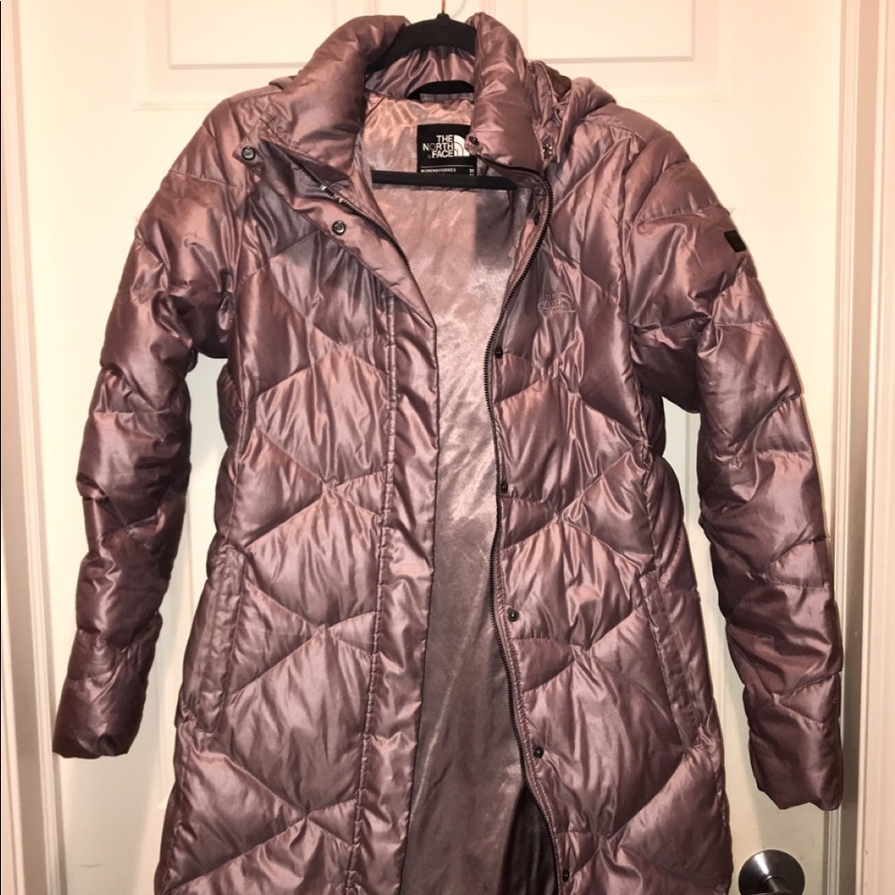 Lilac/purple north face parka